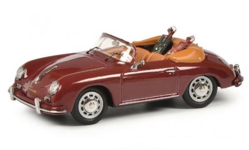 Diecast model cars Porsche 356 A A Convertible red avec charge Golftaschen 1/43 Schuco