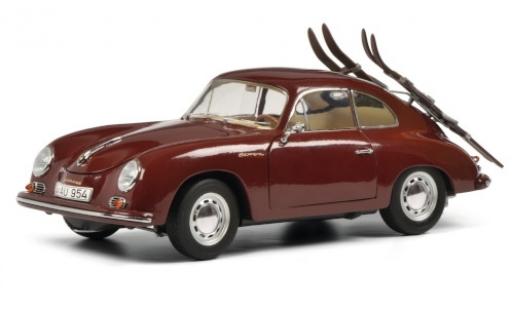 Diecast model cars Porsche 356 A A red Skiurlaub 1/18 Schuco