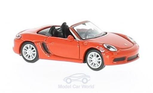 Diecast model cars Porsche 718 S orange 1/87 Schuco