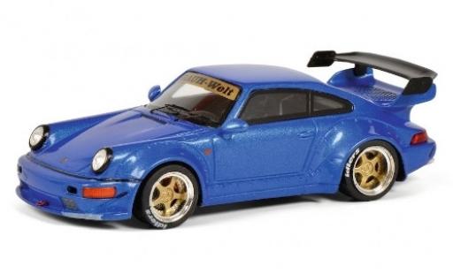 Diecast model cars Porsche 911 RWB RAUH-Welt metallic blue 1/43 Schuco