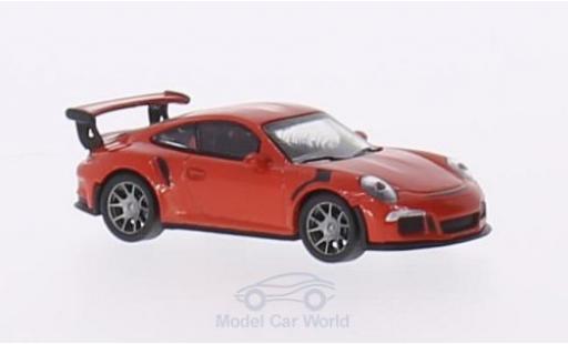 Diecast model cars Porsche 911 GT3 RS orange 1/87 Schuco