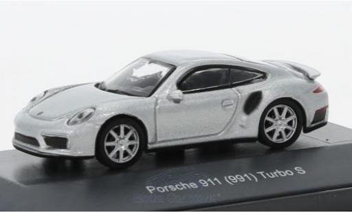Diecast model cars Porsche 911 Turbo S grey 1/87 Schuco