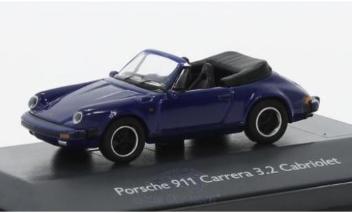 Diecast model cars Porsche 911 SC Carrera 3.2 Convertible blue 1/87 Schuco
