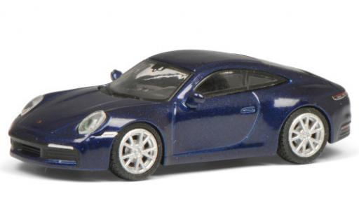 Diecast model cars Porsche 911 S Carrera metallic blue 1/87 Schuco