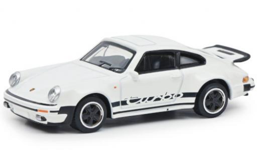 Diecast model cars Porsche 911 Turbo white/Dekor Paperbox Edition 1/64 Schuco