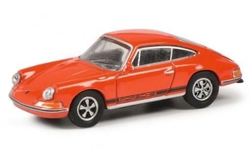 Diecast model cars Porsche 911 S S orange/black 1/87 Schuco