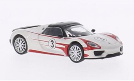 Diecast model cars Porsche 918 Base Spyder Salzburg Racing Design 1/87 Schuco