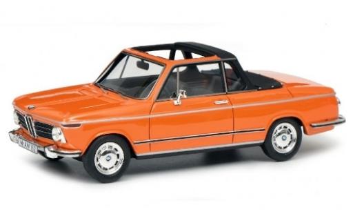Diecast model cars Bmw 2002 Cabriolet Baur Convertible orange 1/43 Schuco