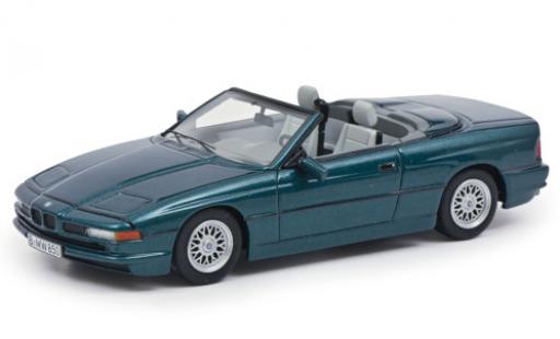 Diecast model cars Bmw 850 cabriolet Ci Convertible metallic green 1/43 Schuco