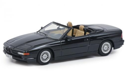 Diecast model cars Bmw 850 cabriolet Ci Convertible metallic black 1/43 Schuco