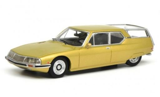 Diecast model cars Citroen SM Shooting Brake gold 1970 1/18 Schuco