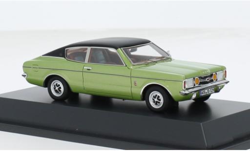 Diecast model cars Ford Taunus TC1 (TC I) Coupe metallise green/black 1974 1/43 Schuco ProR