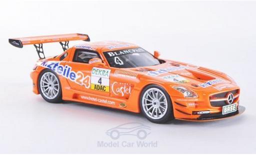 Diecast model cars Mercedes SLS GT3 AMG No.4 MS Racing Team Kfzteile24 ADAC GT Masters 2012 Stoll/Dobitsch 1/43 Schuco