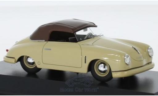 Diecast model cars Porsche 356 Cabriolet Gm&Atilde;&frac14;nd Convertible beige/brown 1/43 Schuco