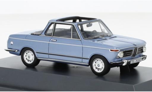 Diecast model cars Bmw 2002 Cabriolet Baur Convertible metallise blue 1975 1/43 Schuco