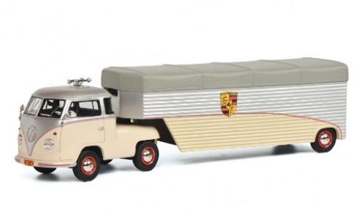 Diecast model cars Volkswagen T1 B Renntransporter Porsche 1/43 Schuco