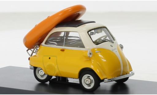 Diecast model cars Bmw Isetta citadine yellow/beige Ab an - Wannsee 1957 1/43 Schuco
