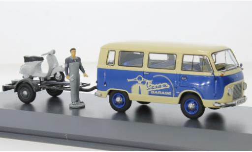 Diecast model cars Ford FK Bus 1000 blue/beige Vespa 1953 1/43 Schuco