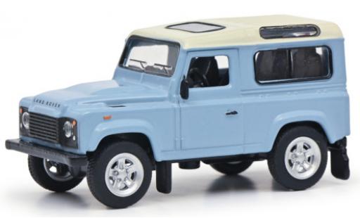 Diecast model cars Land Rover Defender Base blue /white 1990 1/64 Schuco