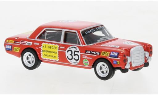 Diecast model cars Mercedes 300 6.8 SEL AMG No.35 Briefmarken winner 24h Spa 1971 1/87 Schuco