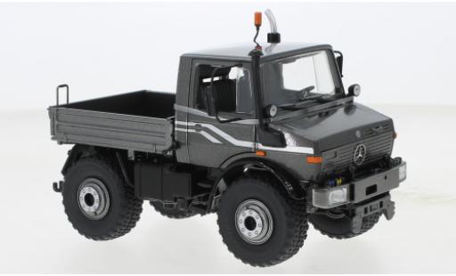 Diecast model cars Mercedes Unimog U1000-U2450 U1600 metallise grey 1/32 Schuco