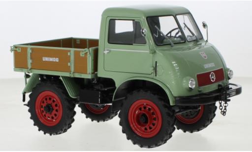 Diecast model cars Mercedes Unimog 401-404 U401 green 1/18 Schuco