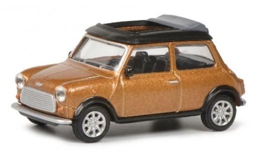 Diecast model cars Mini Cooper Base metallic brun 1/64 Schuco