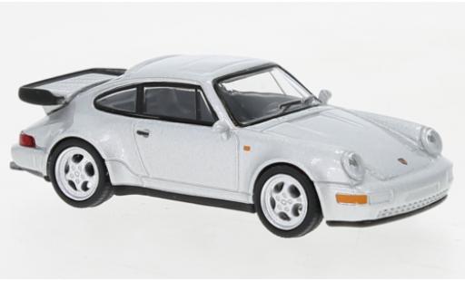 Diecast model cars Porsche 911 Turbo (964) 3.6 grey 1 1/64 Schuco
