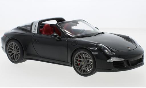 Diecast model cars Porsche 911 Targa (991.1) Carrera 4 GTS black 1/18 Schuco