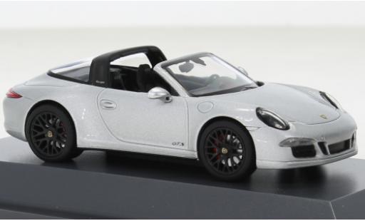 Diecast model cars Porsche 911 Targa (991.1) Carrera 4 GTS grey 2012 1/43 Schuco