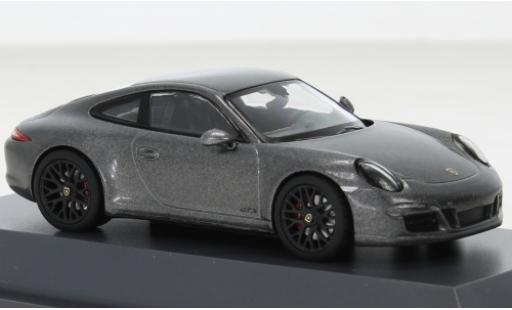 Diecast model cars Porsche 911 GTS (991.1) Carrera metallise grey 2012 1/43 Schuco
