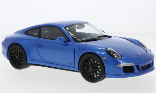 Diecast model cars Porsche 911 GTS (991.1) metallise blue 1/18 Schuco