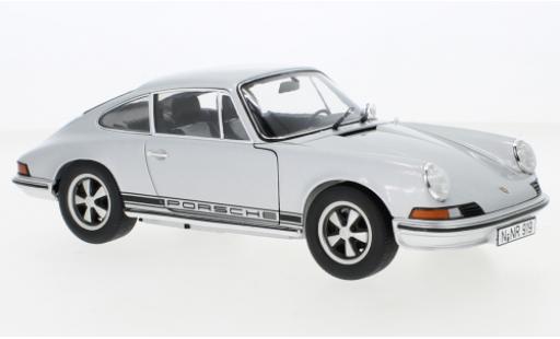 Diecast model cars Porsche 911 S S grey 1/18 Schuco