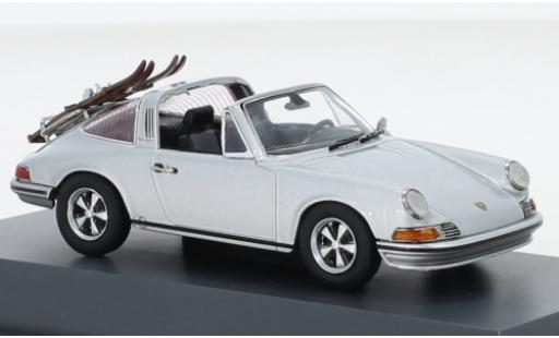 Diecast model cars Porsche 911 Targa grey Skiurlaub 1971 1/43 Schuco