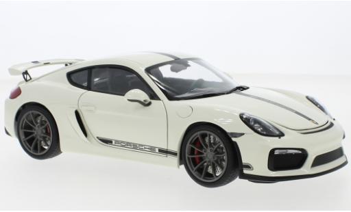 Diecast model cars Porsche Cayman GT4 (981) white 1/18 Schuco