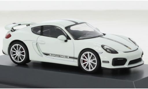 Diecast model cars Porsche Cayman GT4 (981) white 2016 1/43 Schuco