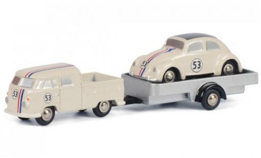 Diecast model cars Volkswagen T1 Base Doka 1/90 Schuco