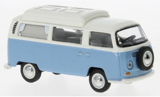 Diecast model cars Volkswagen T2 Base Camper blue /white 1/64 Schuco