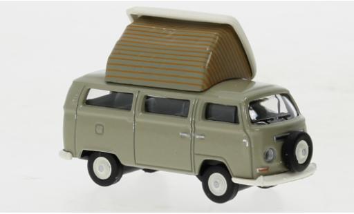 Diecast model cars Volkswagen T2 A Camper beige 1/87 Schuco
