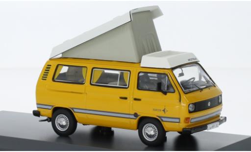 Diecast model cars Volkswagen T3 A Joker yellow 1980 1/43 Schuco