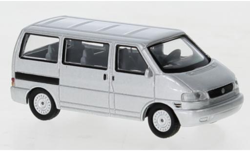 Diecast model cars Volkswagen T4 B Bus Caravelle grey 1996 1/87 Schuco