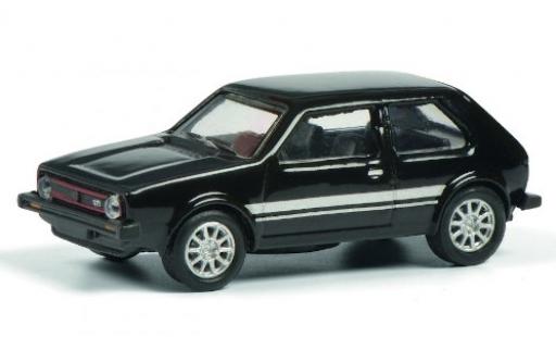 Diecast model cars Volkswagen Golf GTI I black/Dekor 1/87 Schuco