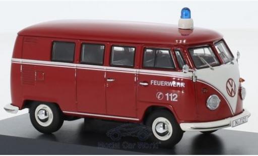 Diecast model cars Volkswagen T1 B Bus Fire brigade 1/43 Schuco