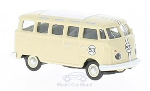 Diecast model cars Volkswagen T1 B c Samba beige No.53 1/87 Schuco