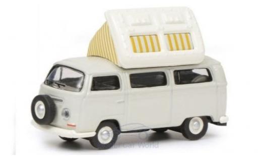 Diecast model cars Volkswagen T2 A Campingbus grey/white with ge&Atilde;&para;ffnetem roof 1/87 Schuco