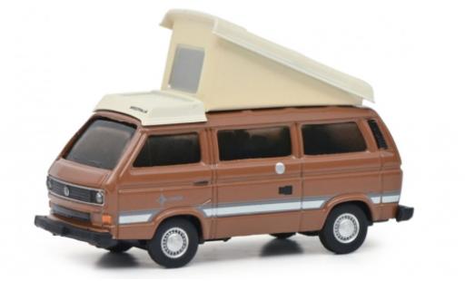 Diecast model cars Volkswagen T3 B Joker brown 1/87 Schuco
