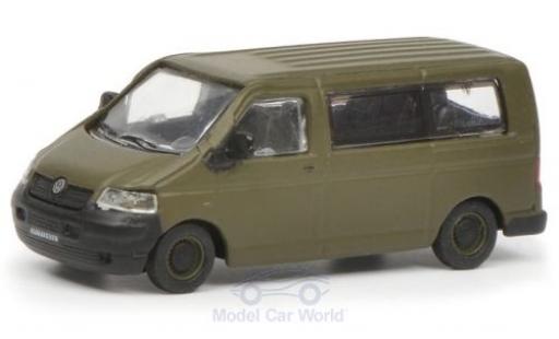 Diecast model cars Volkswagen T5 Base Bus Bundeswehr 1/87 Schuco