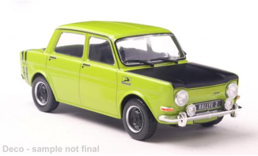 Diecast model cars Simca 1000 Rallye 2 Rally 2 green 1/24 WhiteBox