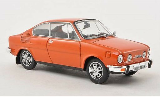 Skoda 110 R 1/43 Abrex orange diecast model cars