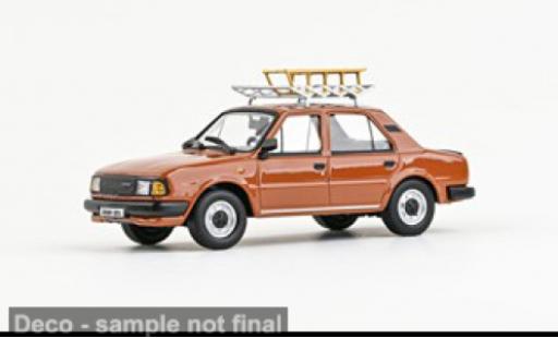 Diecast model cars Skoda 120 Base L brown 1984 1/43 Abrex